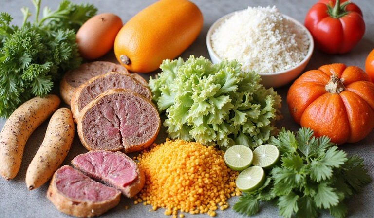 Ποικιλία υγιεινών τροφών για διαιτητική διατροφή